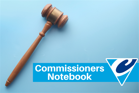 Commissioners Notebook News Graphic Gavel on blue.png